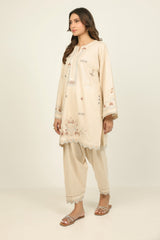 Cambric Embroidered Co-Ord Set