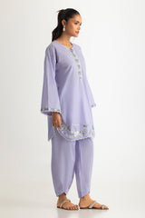 Cambric Embroidered Co-Ord Set