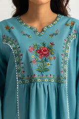 Cambric Embroidered Co-Ord Set