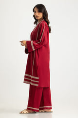 Cambric Embroidered Co-Ord Set