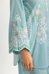 Cambric Embroidered Co-Ord Set