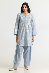 Cambric Embroidered Co-Ord Set