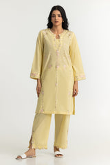 Cambric Embroidered Co-Ord Set