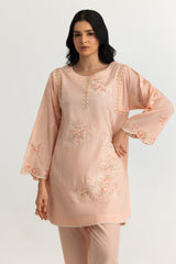 Cambric Embroidered Co-Ord Set