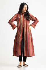 Cambric Printed Embellished Shirt