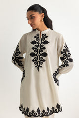Cotton Bana Dora Embroidered Co-Ord Set