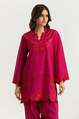 Cotton Bana Dora Embroidered Co-Ord Set