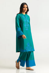 Cotton Bana Dora Embroidered Co-Ord Set