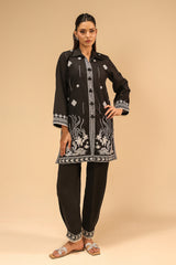 Cotton Bana Dora Embroidered Co-Ord Set