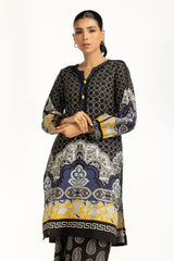 Cross Slub Printed Co-Ord Set