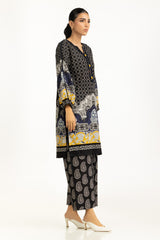 Cross Slub Printed Co-Ord Set