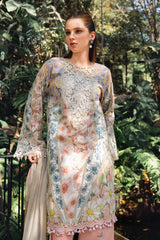 3 Piece Unstitched Embroidered Lawn Suit
