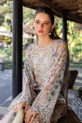 3 Piece Unstitched Embroidered Lawn Suit