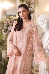 3 Piece Unstitched Embroidered Chiffon Suit