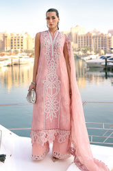 3 Piece Unstitched Embroidered Organza Suit