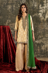 3-PC Embroidered Jacquard CMA-6-278