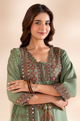 3-PC Embroidered Silk CMA-6-369