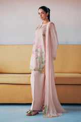 3 Piece Embroidered Dobby Lawn Suit