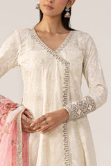 3 Piece Embroidered Dobby Lawn Suit