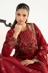 3 Piece Embroidered Dobby Lawn Suit