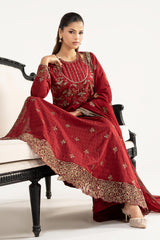 3 Piece Embroidered Dobby Lawn Suit