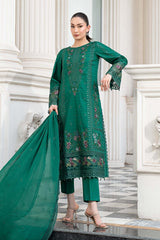 3 Piece Embroidered Dobby Lawn Suit