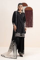 3 Piece Embroidered Dobby Lawn Suit