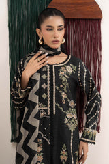 3 Piece Embroidered Dobby Lawn Suit