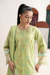 3 Piece Embroidered Dobby Lawn Suit