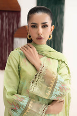 3 Piece Embroidered Dobby Lawn Suit