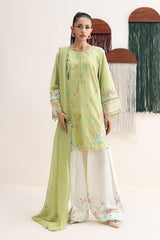 3 Piece Embroidered Dobby Lawn Suit
