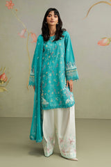 3 Piece Embroidered Dobby Lawn Suit