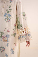 3 Piece Embroidered Dobby Lawn Suit