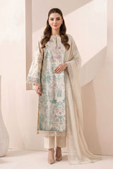3 Piece Embroidered Dobby Jacquard Suit