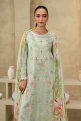 3 Piece Embroidered Dobby Lawn Suit