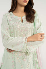 3 Piece Embroidered Dobby Jacquard Suit