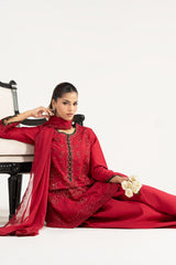 3 Piece Embroidered Dobby Lawn Suit