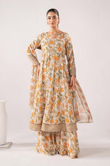 3 Piece Embroidered Lawn Suit