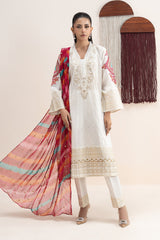 3 Piece Embroidered Lawn Suit