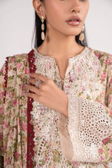 3 Piece Embroidered Lawn Suit