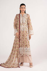 3 Piece Embroidered Lawn Suit