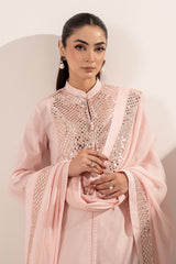 3 Piece Embroidered Dobby Lawn Suit
