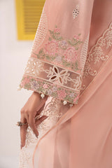 3 Piece Embroidered Dobby Lawn Suit