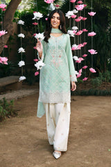 3 Piece Embroidered Dobby Lawn Suit