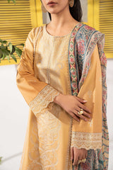 3 Piece Embroidered Dobby Lawn Suit
