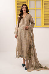 3 Piece Embroidered Dobby Lawn Suit