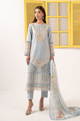 3 Piece Embroidered Dobby Lawn Suit