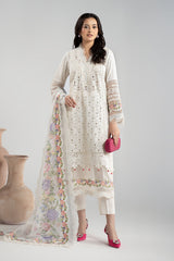 3 Piece Embroidered Dobby Suit
