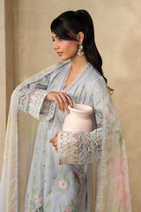 3 Piece Embroidered Dobby Lawn Suit