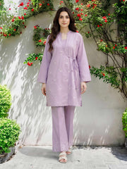 2 Piece Lawn Slub Suit- Embroidered (Pret)
